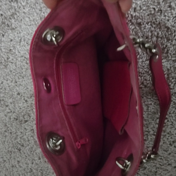 Pink leather purse - Picture 3 of 3
